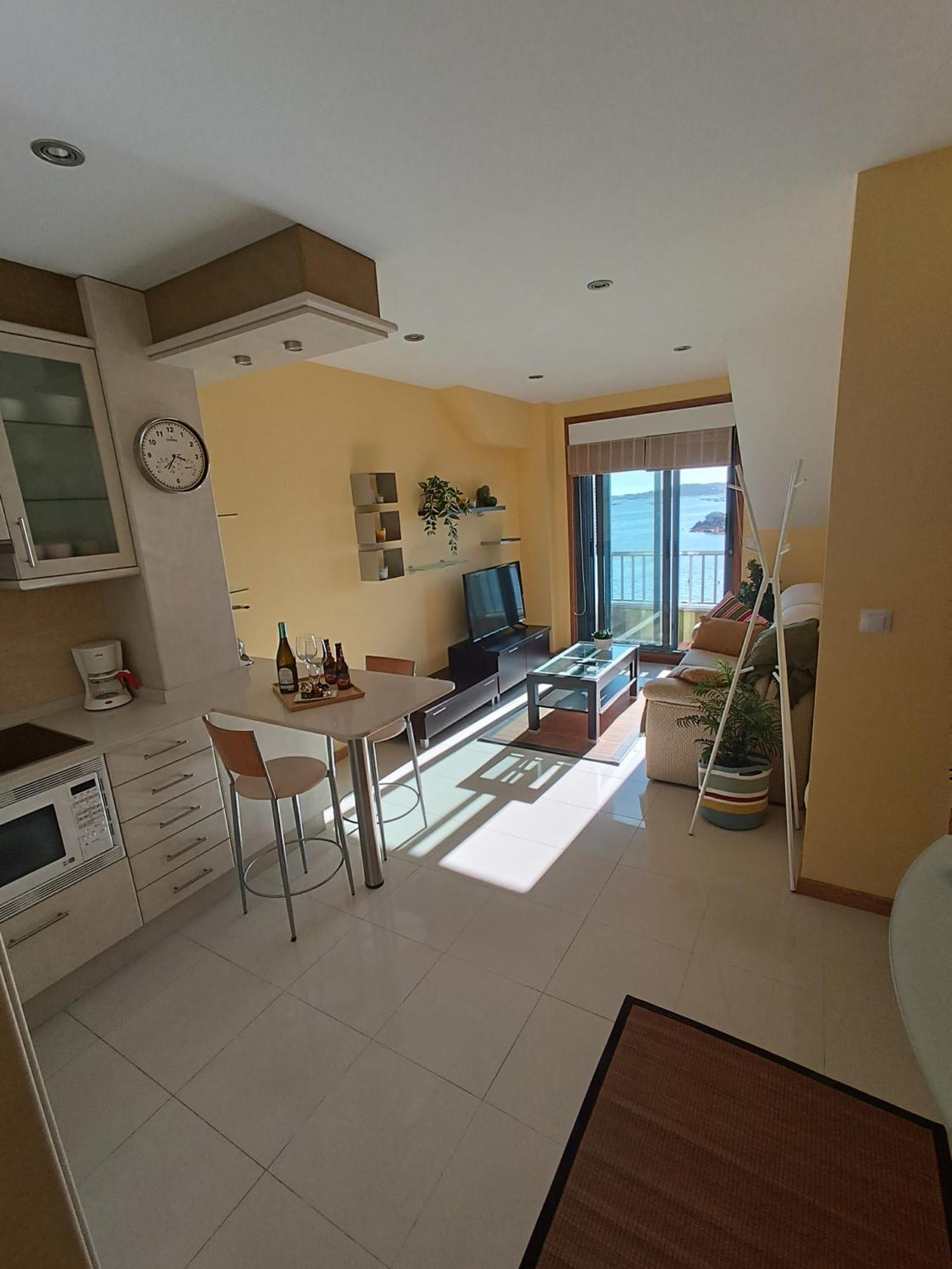 Mirador Mar De Castelao, 1ª Linea De Playa Urbana Apartment บียานูเอบา เด อาโรซา ภายนอก รูปภาพ